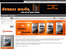 Tablet Screenshot of dezzer-music.com